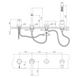 Imprese BRENTA графіт хром. Змішувач на борт ванни: 4 отвори; лат. ZMK091908050