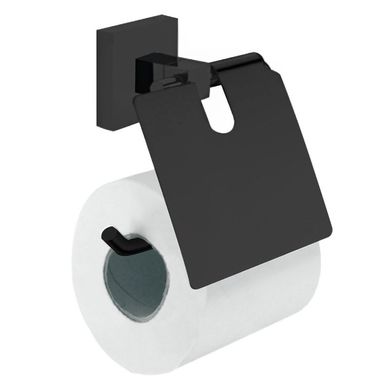 CUADRO чорний тримач для туалетного паперу квадратний Volle 2536.240104