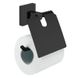 CUADRO черный держатель для туалетной бумаги квадратный Volle 2536.240104